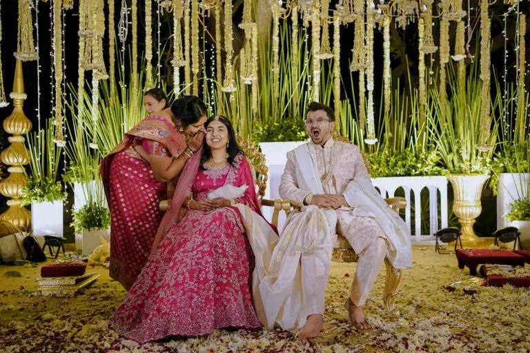 Elegant floral mandap decor